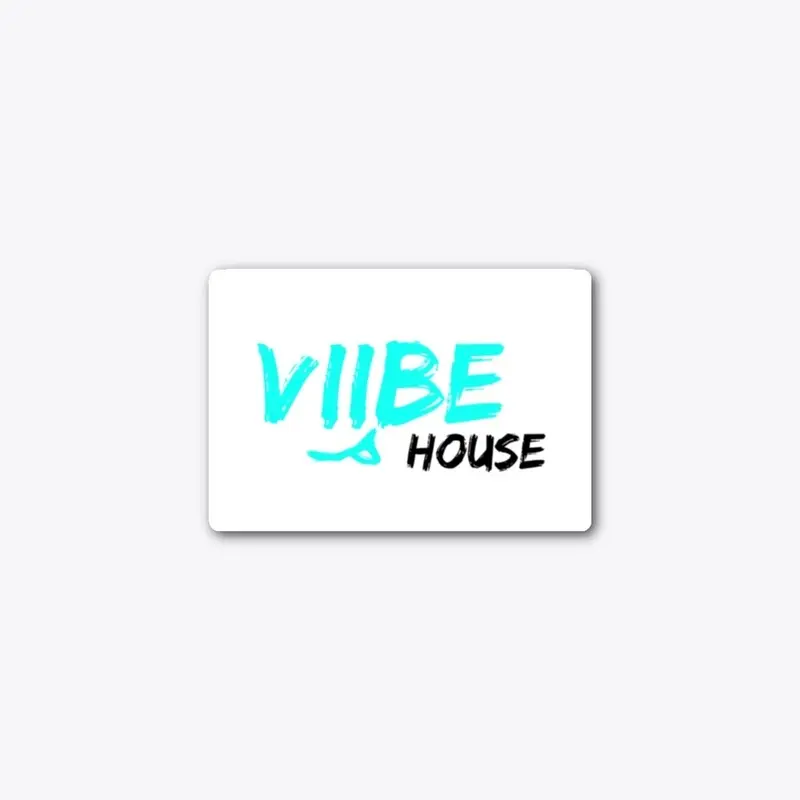 Viibe House Logo Sticker 3"x2"